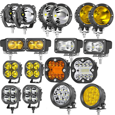 #ad 2 4Pcs 3 4 6in LED Work Light Pods Spot Flood Combo Offroad SUV Driving Fog Lamp $65.99