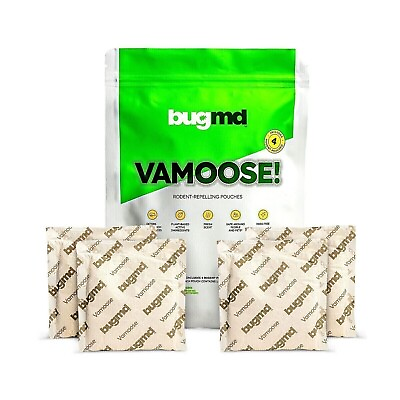 #ad BugMD Vamoose Rodent Pouches 4 Pack Plant Powered Rat.. $25.50