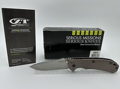 #ad Zero Tolerance ZT 0561 Hinderer Kai USA ELMAX Blade Folding Knife $415.00
