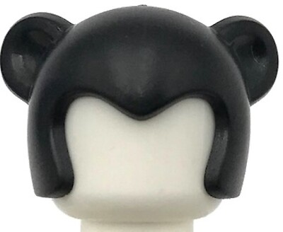 #ad Lego New Black Minifigure Headgear Cap Cat BAM Part $1.99