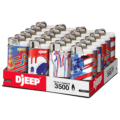 #ad DJEEP Pocket Lighters AMERICANA Collection Textured Metallic $13.99