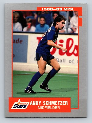 #ad Andy Schmetzer 1988 89 Pacific MISL #39 Tacoma Stars RC $1.75