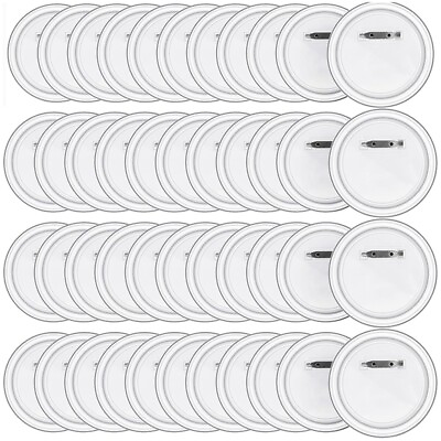 #ad 50PCS 1.5Inch Button Maker DIY Button Pins Acrylic Button Badge Clear5261 $15.97