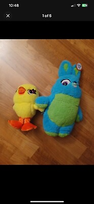 #ad Disney Pixar Toy Story 4 Plush 12” Bunny And 7” Ducky Scented Just Play Stuffed $13.39