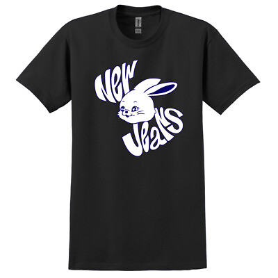 #ad KPLUSPOP NewJeans Bunny K POP Logo Graphic Short Sleeved T Shirt $22.99