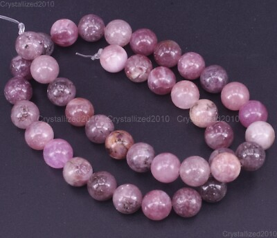 #ad Natural Purple Mica Gemstone Round Loose Spacer Beads 4mm 6mm 8mm 10mm 15.5quot; $10.08