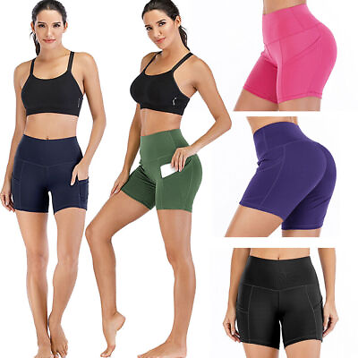 #ad Ladies Girls Soft Stretchy Polyester Spandex Plain Boxer Shorts Hot Pants NEW $7.49