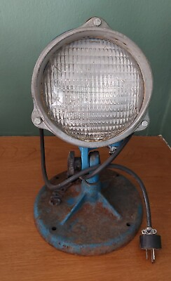 #ad Vintage Generac Industrial Spotlight Flood Lamp Adjustable $160.00