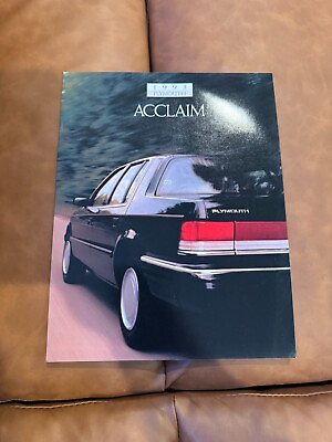 #ad 1993 PLYMOUTH ACCLAIM 16 Page BROCHURE #x27; 93 SALES CATALOG $3.00