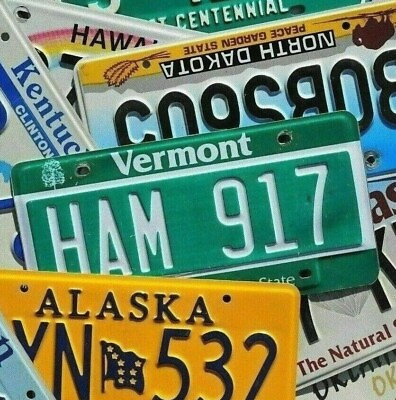 #ad Authentic License Plate ALL 50 STATES Territories NICE License Plates Lot $1.99