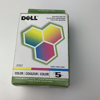 #ad Dell Ink Cartridge Genuine Series Tri Color J5567 New Sealed $7.36