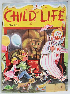 #ad CHILD LIFE MAGAZINE MAY 1954 VINTAGE CHILDREN#x27;S STORIES GAMES ENTERTAINMENT $7.49