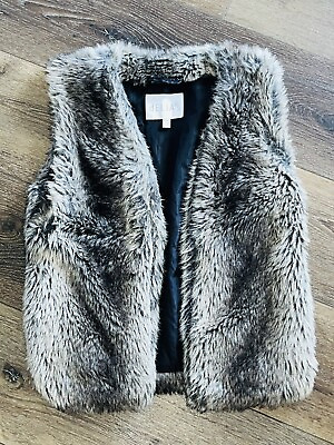 #ad Delias Vintage Faux Fur Vest 90s Size Extra Small Mob Aesthetic Trend $28.00
