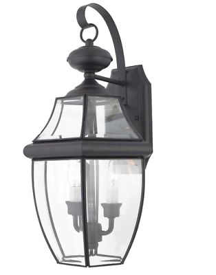 #ad Newbury 2 Light 20 inch Mystic Black Outdoor Wall Lantern by Quoizel NY8317 $158.99