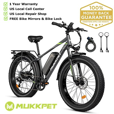 #ad Suburban 1500W Peak 26quot; Fat Tire Electric Bicycle for Adult 25MPH Ebike 7 Speed $789.00