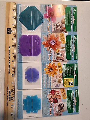 #ad 4 Clover Kanzashi Flower Makers Large Pointed and Gathered Petal 2 Small $18.66