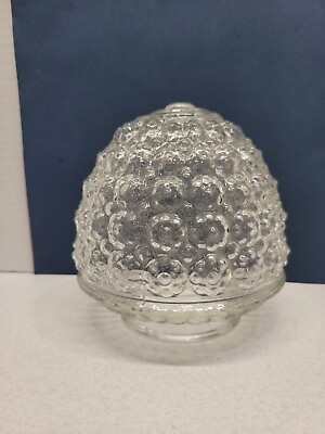#ad Vintage Clear Glass Ceiling Lamp Shade Pineapple Acorn Shape 5quot; in Length $19.95