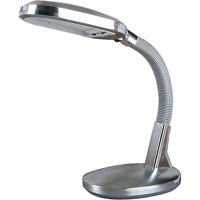 #ad Natural Sunlight Desk Lamp Adjustable Gooseneck for Home and Office LampSilver $28.03