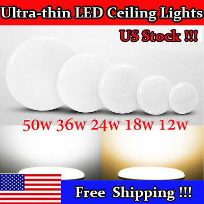 #ad Ultra thin LED Ceiling Lights Lighting Fixture Modern Lamp Living Room Bedroom $178.98