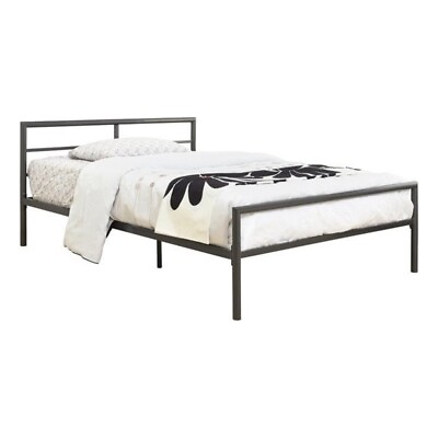 #ad Coaster Fisher Contemporary Metal Full Platform Bed in Gray $239.55