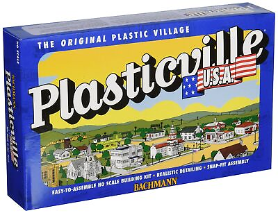 #ad Bachmann Trains 45152 PLASTICVILLE U.S.A Classic Kits Farm Buildings with Animal $27.80
