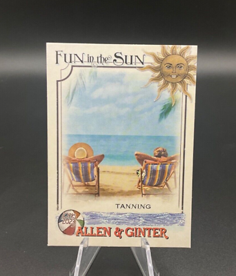 #ad 2023 Topps Allen amp; Ginter Fun In The Sun # FITS 13 Tanning Card $1.40