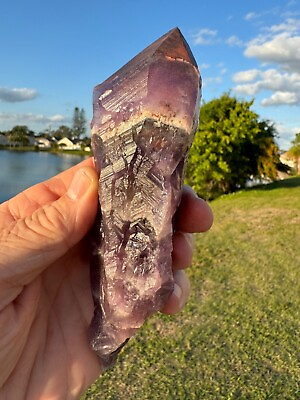 #ad Very Nice Auralite 23 Crystal Red Cap from Canada 319 grams 6quot; $89.00