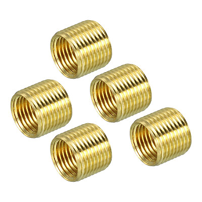 #ad 5pcs Thread Reducing Nut M12 Male to M10 Female Adapter 10mm Long Sleeve Reducer AU $15.47