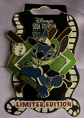 #ad Disney STITCH DSF DSSH Baseball Series 2013 Pin LE 300 MINT On Card Coded $74.00