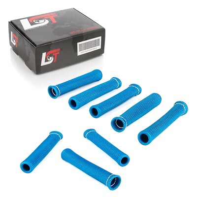 #ad 8x Protective Case Glass Fiber Heat Steckerschutz Spark Plug Blue for Renault $38.01