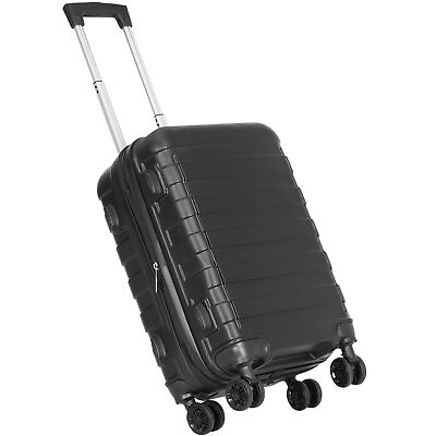 #ad Hardside Carry On Spinner Suitcase Luggage Expandable with Wheels 22quot; Black $38.15