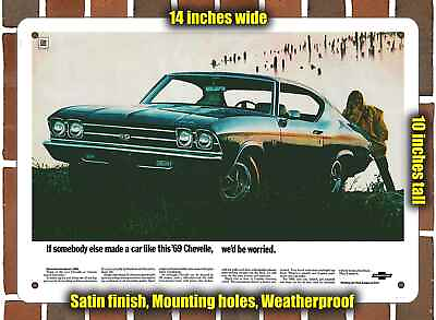 #ad Metal Sign 1969 chevelle SS 10x14 inches $24.61