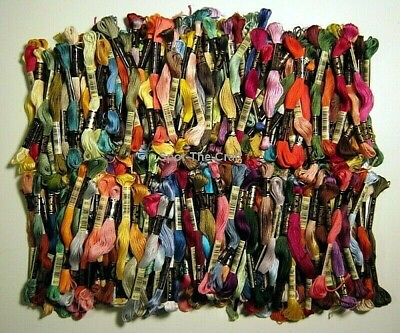 #ad DMC Floss Lot Embroidery Thread Skeins 50 Set No Duplicates $29.99