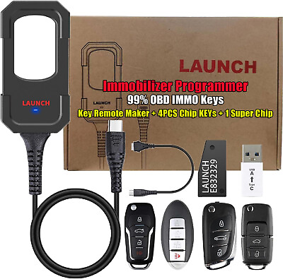 #ad Launch X431 Key Progarmmer Remote Maker Transponder Super Chip4 Set Smart Key $109.00