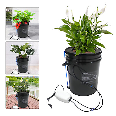 #ad Deep Water Culture DWC Hydroponic Grow System Kit5 Gallon Round Bucket System $61.00