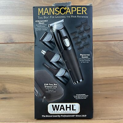 #ad Wahl Manscaper Tool Box Men All in One Lithium Ion Cordless Rechargeable Trimmer $39.99
