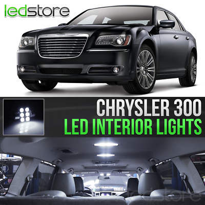 #ad 2011 2017 Chrysler 300 White Interior LED Lights Kit Package $14.99