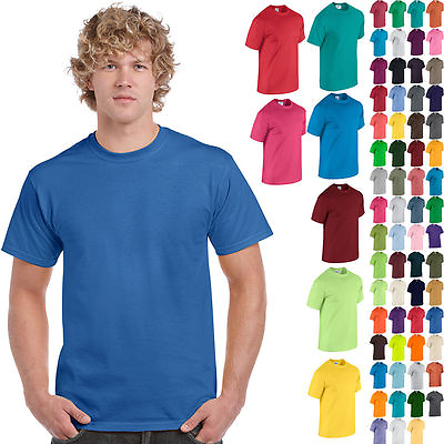 #ad Gildan Plain Cotton T Shirt Short Sleeve Solid Blank Design Tee Men Tshirt S 5XL $4.75