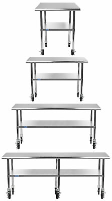 #ad Stainless Steel Work Table With Wheels $784.95