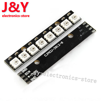 #ad Black 8 Channel WS2812 5050 RGB 8 LEDs Light Strip Driver Board for Arduino $1.25