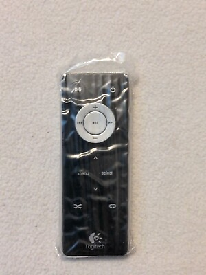 #ad Original Logitech Mini Remote Control Speaker Black NEW Sealed $9.98