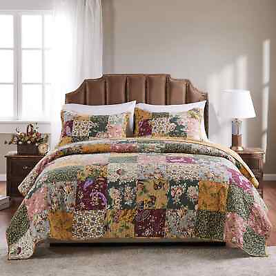 #ad Greenland Home Fashions Antique Chic Quilt Set $40.00