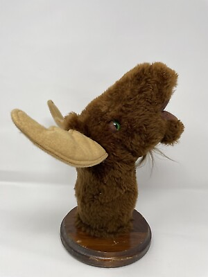 #ad Maine Faux Plush Taxidermy Mount Moose Head for Camp Cabin Holiday Swap Gag Gift $47.99