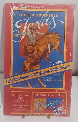 #ad Texas Sesquicentennial The Epic Adventure Cassette Tape Willie Nelson Lady Bird $55.00