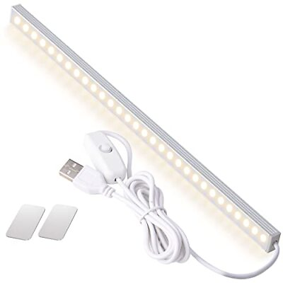 #ad Kitchen Closet LED Stick on Lights Under Counter USB Powered LED Light Fixtures $10.49