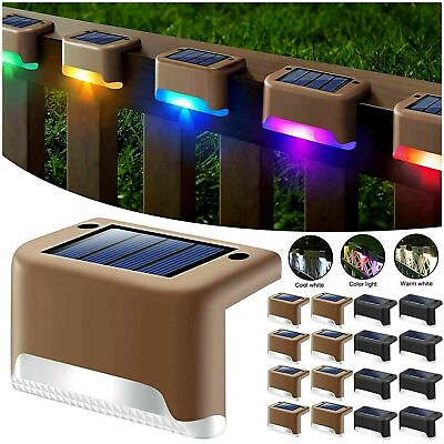 #ad Outdoor Solar LED Bright Deck Lights Path Garden Pathway Patio Stairs Fence Lamp $39.69