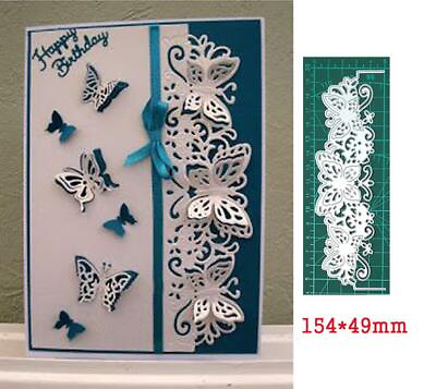 #ad Metal Cutting Dies Lace Butterfly Border Craft Scrapbook Card Template Stencil $3.70