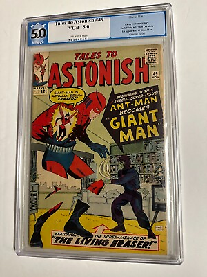 #ad Tales to Astonish #49 PGX 5.0 Ant Man First Appearance of Giant Man $169.95