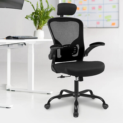 #ad Ergonomic Office Desk Chair with Headrest Adjustable Lumbar Support High Back $88.79