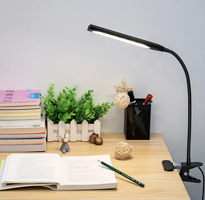 #ad Dimmable Flexible USB Clip On Led Desk Lamp Table Reading Book Lamp 5W Light USA $11.99